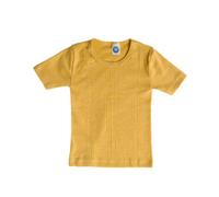 Cosilana, Maglietta intima per bambini a maniche corte, 45% cotone KBA, 35% lana kbT, 20% seta, 92