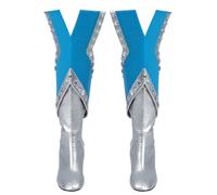 COSLANDERS Costume da Emma Frost da donna, tuta per Halloween (solo stivali, si prega di inviare la propria taglia)