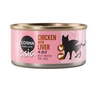 Cosma Asia in gelatina 24 x 170 g Alimento umido per gatti - Pollo con Fegato di Pollo