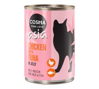 Cosma Asia in gelatina 12 x 400 g Alimento umido per gatti - Pollo con Tonno