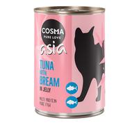 Cosma Asia in gelatina 12 x 400 g Alimento umido per gatti - Tonno con Nemiptero