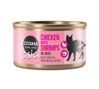 Cosma Asia in gelatina 6 x 85 g umido gatto - Pollo con Gamberetti