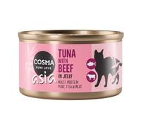 Cosma Asia in gelatina 6 x 85 g umido gatto - Tonno con Manzo