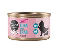 Cosma Asia Kitten in gelatina 24 x 85 g umido per gatti - Tonno con Granchio