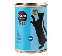 Multipack risparmio! Cosma Drink 12 x 100 g Bevanda snack per gatto - Tonno