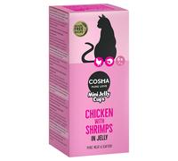 Cosma Mini Jelly Cups 24 x 25 g Snack per gatto - Pollo e Gamberetti