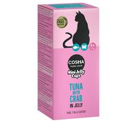 Cosma Mini Jelly Cups 6 x 25 g Snack per gatto - Tonno e Granchio