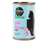 Cosma Nature 12 x 140 g Alimento umido per gatti - Pollo & Prosciutto