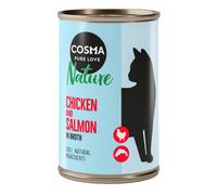 Cosma Nature 12 x 140 g Alimento umido per gatti - Pollo & Salmone