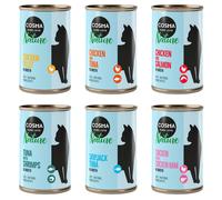 Cosma Nature 24 x 140 g Alimento umido per gatti - Mix 1 (6 varianti): 2 gusti al Tonno + 4 gusti al Pollo