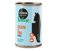 Cosma Nature 6 x 140 g Alimento umido per gatti - Petto di Pollo & Tonno