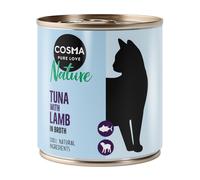 Cosma Nature 6 x 280 g Alimento umido per gatti - Tonno con Agnello - NUOVO!