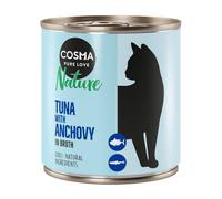 Cosma Nature 6 x 280 g Alimento umido per gatti - Tonno con Alici intere