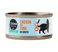 Cosma Nature 6 x 70 g Alimento umido per gatti - Petto di Pollo & Tonno