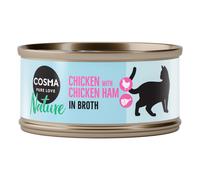 Cosma Nature 6 x 70 g Alimento umido per gatti - Pollo & Prosciutto
