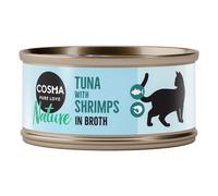 Cosma Nature 6 x 70 g Alimento umido per gatti - Tonno & Gamberetti