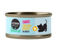 Cosma Nature Kitten 24 x 70 g - Mix: Pollo, Pollo & Tonno