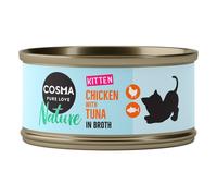 Cosma Nature Kitten 24 x 70 g - Pollo & Tonno