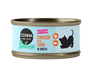 Cosma Nature Kitten 6 x 70 g - Pollo & Tonno