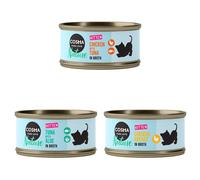 Set prova misto! Cosma Nature - 6 x 70 g Kitten: 2 x Pollo + 2 x Pollo & Tonno + 2 x Tonno con Aloe vera