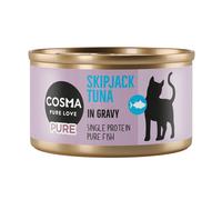 Cosma Pure 24 x 80 g umido gatto - Tonno Skipjack