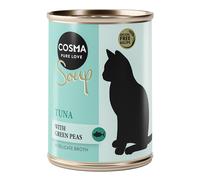 Cosma Soup 12 x 100 g umido gatto - Tonno con Piselli