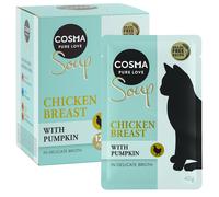 Cosma Soup 12 x 40 g umido per gatto - Petto di pollo con zucca