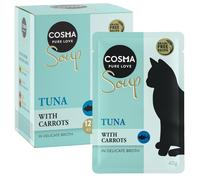 Cosma Soup 12 x 40 g umido per gatto - Tonno con carote