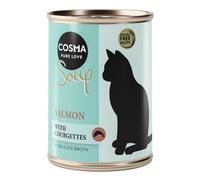 Cosma Soup 24 x 100 g umido gatto - Salmone con Zucchine