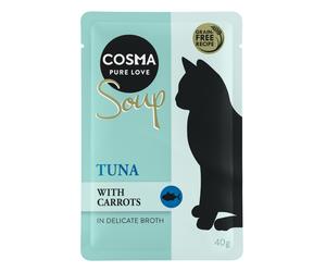 Cosma Soup 24 x 40 g Alimento umido per gatti - Salmone con zucchine