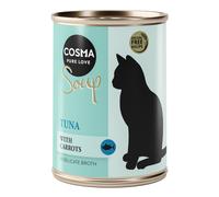 Cosma Soup 6 x 100 g umido gatto - Tonno con Carote