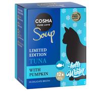 Cosma Soup Winter-Edition Tonno con Zucca umido gatto - 12 x 40 g