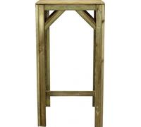 Cosma Tavolino da Giardino Quadrato in Legno 60x60x110 Marrone