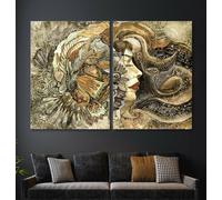 Cosma Tela Bild-Set Moderno Astratto Nero Braun Oltre Divano Poltrona Arte XXL