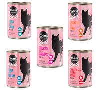 Cosma Asia in gelatina 6 x 400 g Alimento umido per gatti - Mix 2: 1 gusto al Tonno + 4 gusti al Pollo