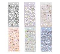 Cosmeria 3D Puffy Stickers Set per Bambini, 6 Fogli con Design Carini, Ideali per Progetti di Artigianato e Confezioni Regalo, Adesivi in PVC di Alta qualità