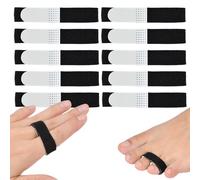 Cosmeria Buddy Straps - Set di 10 fasce per dita, comode guide, elastiche e delicate sulla pelle per le dita ferite senza pollice