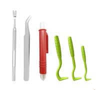 Cosmeria Zecca Pinza per Cani, Gatti E Persone, Rimozione Efficiente E Sicura delle Zecche, Strumento E Pinzetta Indispensabile per Zecche