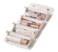 Cosmetic Pouch Travel Organizer, Waterproof Makeup Traveling Organizer Bag, Ampia capacità Toiletry Bag per Make up Brushes, Rossetto, Concealers, 9,45 x 5,51 x 4,72 pollici, bianco, Se référer au