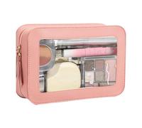 Cosmetic Storage Pouch, Portable Toiletry Bag, Waterproof Makeup Organizer, Makeup Pouch with Zipper, 23x15.5x7 cm, Clear Makeup Bag with Zipper for Easy Access and Organization
