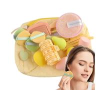 Cosmetic Tool Set, Foundation Blender, Makeup Bag Organizer, Beginner-Friendly Cosmetic Accessories, Travel Case Perfect for Daughter Mom Wife, 5.51iches Velvet