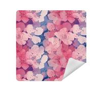 Cosmetici Borse Camera Lens Panno Adesivo Magico Toiletry Organizer Viaggio Wrap 13.8 X 13.8 Wrapper Trucco per le Donne, Cherry Blossom Con Un Gradiente, 13.8x13.8in