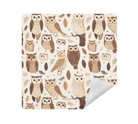 Cosmetici Borse per Obiettivo Macchina Fotografica Panno Adesivo Magico Gioielli Organizer Wrap 13.8 X 13.8 Wrapper Organizer Borse per le Donne, Safari Gufi Personalizzati, 13.8x13.8in