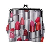 Cosmetici Rossetto Profumo Stampa Artistica Squisito Versatile Bacio Lock Coin Purse Carino Piccolo Portafoglio con Cerniera per Monete Carte