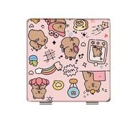 Cosmetico miniaturizzato a specchio tascabile amichevole di viaggio con doppi lati per donne e ragazze ingrandimento, B, Bellezza di massa