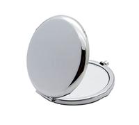 Cosmetico tascabile compatto per donne e ragazze, uso quotidiano, delicato dorato, 6,3 cm, trucco tascabile rotondo