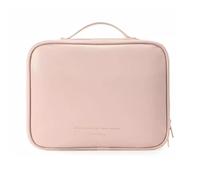 Cosmetics Toiletry Bag, Portable Organizer Pouch, Large Capacity Travel Bag, Makeup Storage for Pressed Powders, Eyeliners, Lipsticks, Pu Leather Material, 11.81x9.84x3.94in