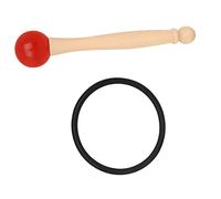 COSMEVIVI 1 Set Ciotola Musicale Di Cristallo Campana Tibetana o Anello Mazza Da Meditazione Maglio Della Ciotola Del Canto Colpi Di Ciotola Sonori Da Mazza Rosso Gomma Da Cancellare