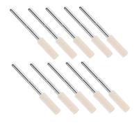 COSMEVIVI 12 Pezzi Punte Per Lucidatura in Feltro Di Lana 4 Mm Gambo 1/8 Pollice, Mole Abrasive Per Gioielli e Metalli, Accessori Per Lucidatura Versatili Per Artigianato e Rifinitura Superfici