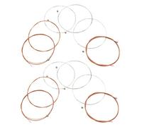 COSMEVIVI 12pezzi Corde Per Chitarra Folk in Metallo Corde Di Ricambio Per Chitarra Acustica Suono Chiaro e Risonanza Ricca